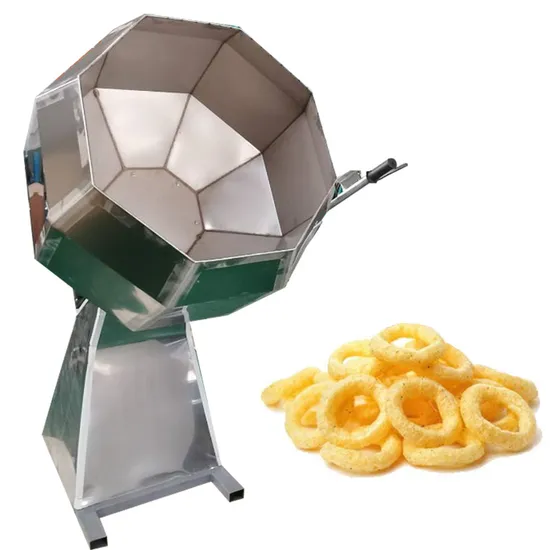 Stainless Steel Electric Potato Chips Flavoring Snack Food Seasoning Equipment 