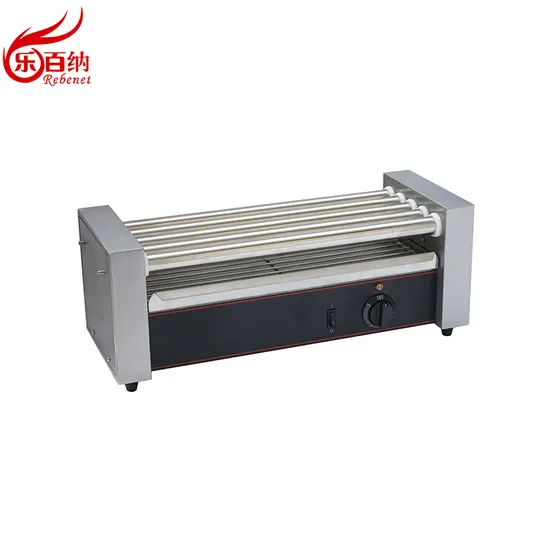 Professional Commercial Snack Machine Stainless Steel Electric Hot Dog Roller Grill (RG