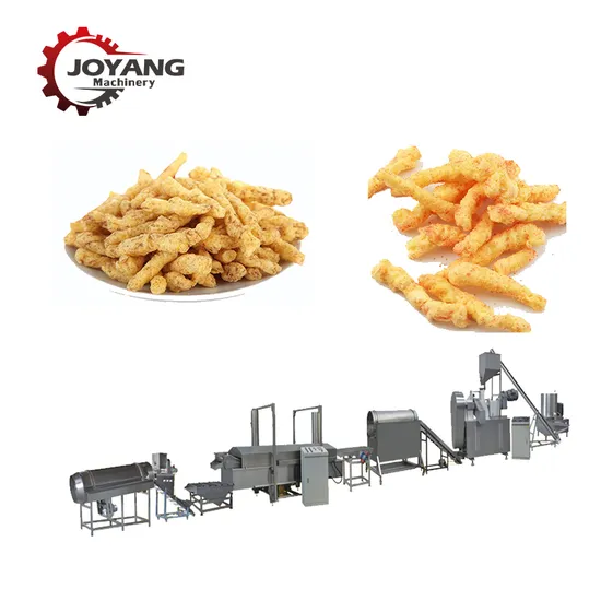 Baked Kurkure Cheetos Nik Naks Manufacturing Corn Curls Chip Snacks Making Equipment 