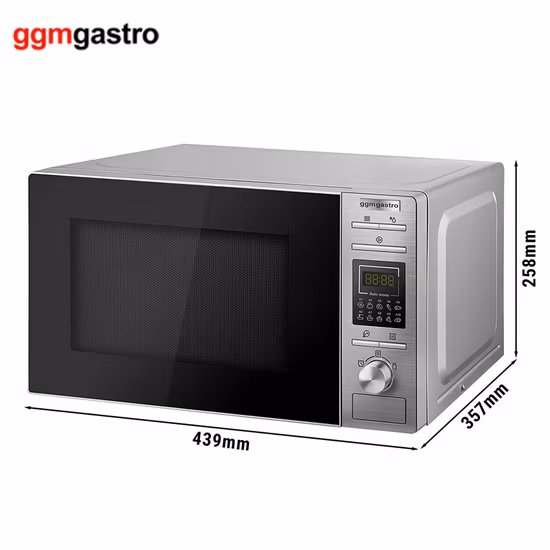 Home Kitchen 30L 900W Digital Control Microwave Oven with Grilling Household Table Top Microwave Oven with Removable Glass Turntable and LED Display 220V