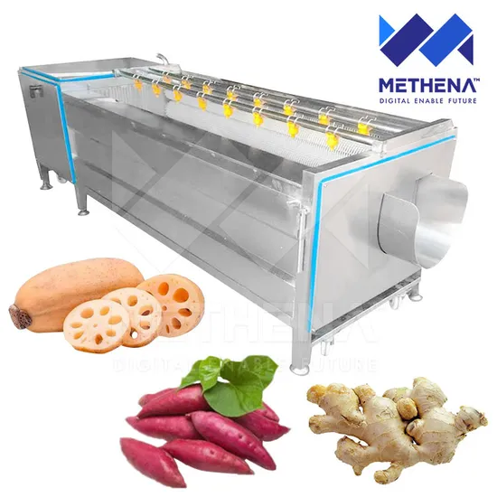 New Type Continuous Wash Sweet Potato Washer Peeler Vegetable and Fruit Cleaner Machine for Pumpkin 