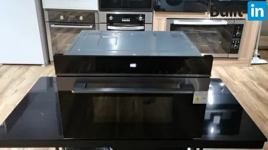 23L Versatile Microwave Oven Grill & Steam & Microwave Funciton Steel Stainless Cavity LED Display Auto Menu 