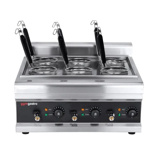 Commercial Kitchen Noodle Cooking Equipment 6 Baskets Electric Noodle Cooker/Table Top Pasta Cooker 