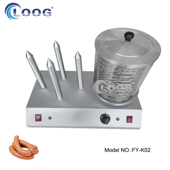 Popular Restaurant Equipment Commercial Stainless Steel Bun Warmer Machine Heating Sausage Making Machine Mini 4 Hot Dog Roller Buffet Catering 
