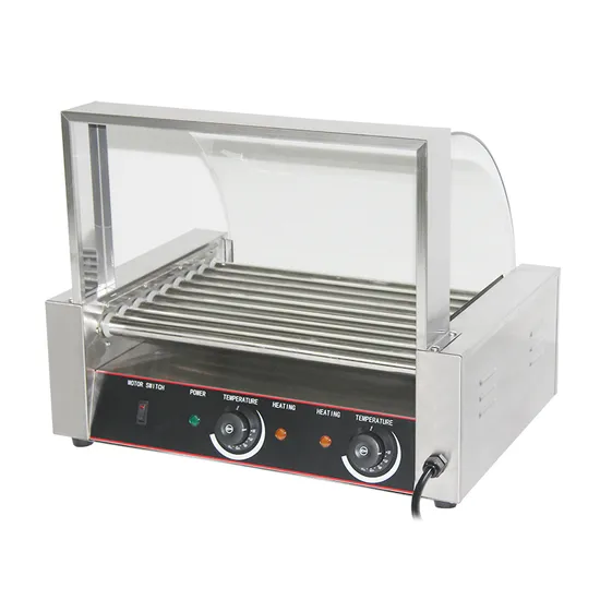 Glass Cover Ce Approved Hot Dog Roller 
