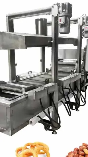 High Quality Continuous Belt Fryer Potato Chips Corn Sticks Frying Equipment for Fried Snacks 