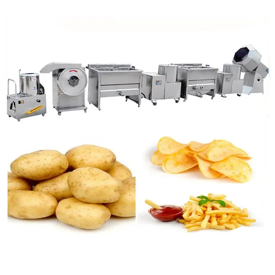Snack Food Production Line Processing Equipment Washing Sweet Potato Chip Making Machine 