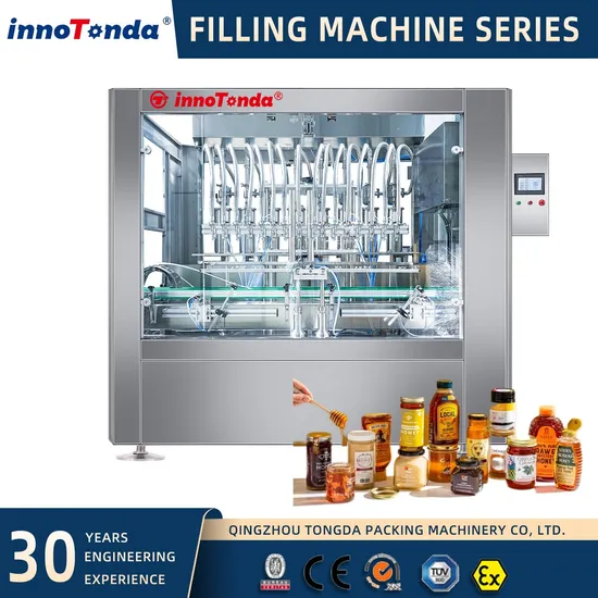 Automatic 4 Heads Servo Piston Pump Juice Beverage Quantitative Cosmetic Bottle Liquid Filling Equipment 