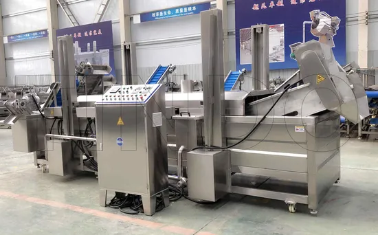 Gas Electric Automatic Snack Pellet Frying Machine Continuous Conveyor Belt Fryer Equipment 