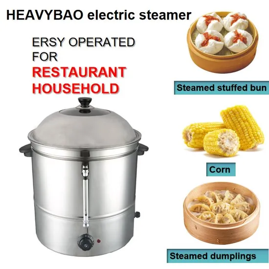 Heavybao Commercial Stainless Steel Electric Sweet Corn Food Steamer for Cooking Equipment 